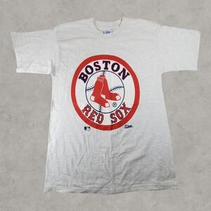 Vintage Boston Red Sox Shirt Mens Large Gray Salem Sportswear 90s  MLB B117
